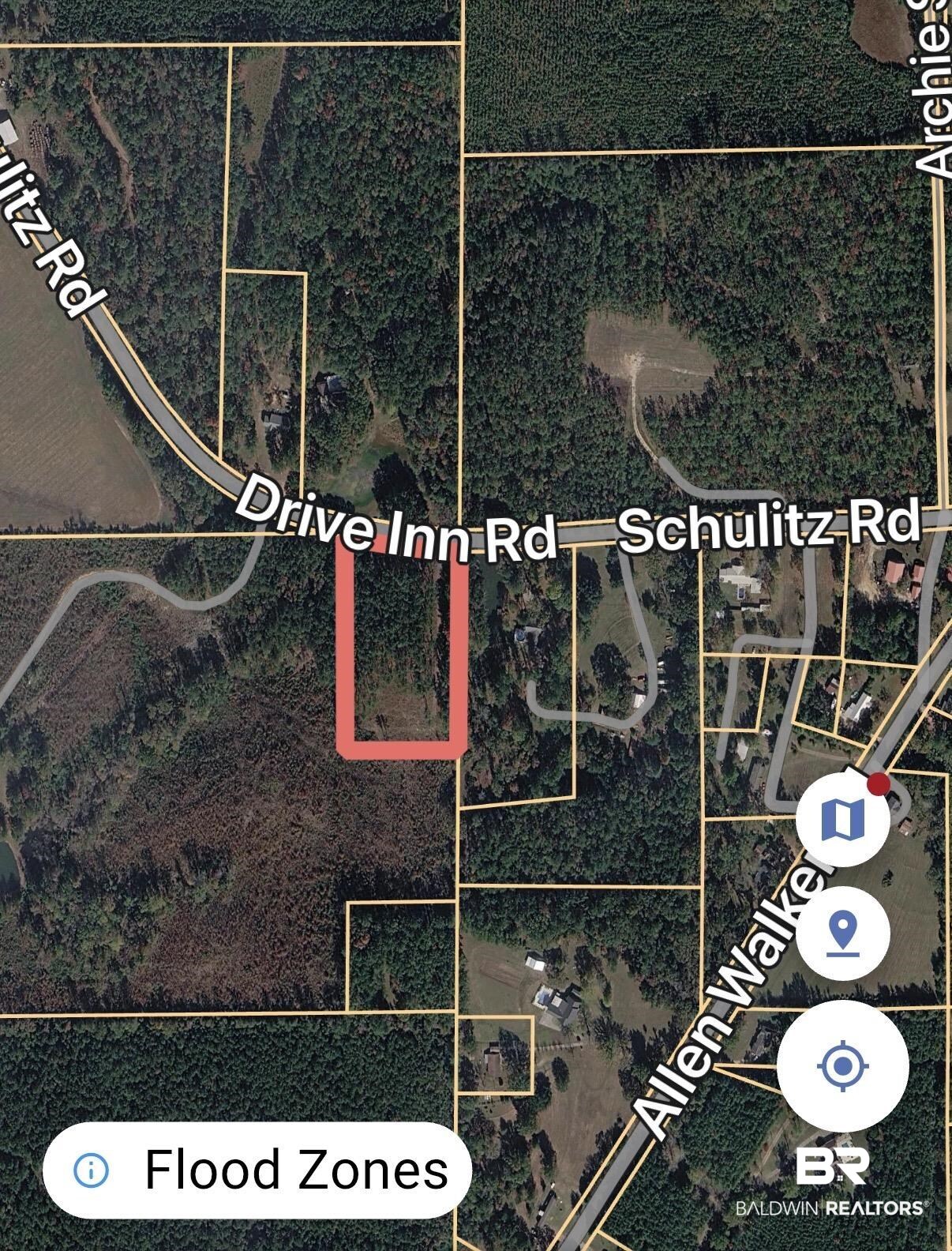 Tbd Old Drive In Road Grove Hill, AL 36451 - Photo 9 of 9 Aerial overview of property's location with property parcel outlined