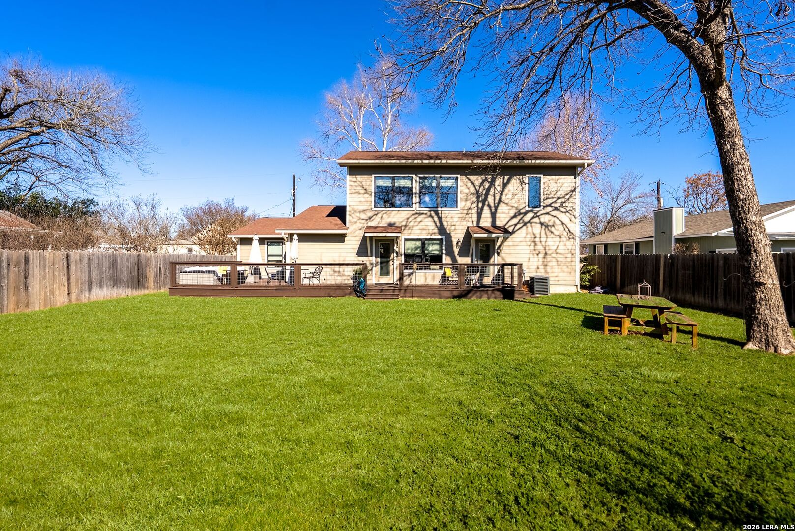 313 James Street Boerne, TX 78006 - Photo 24 of 27 a view of a house with backyard and sitting area