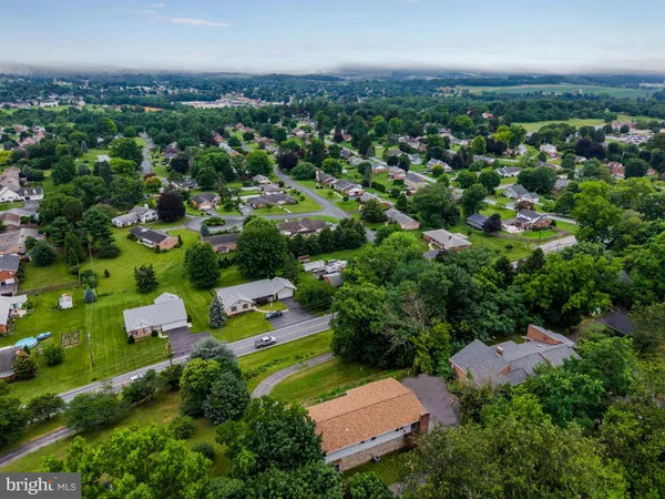 an aerial view of multiple house