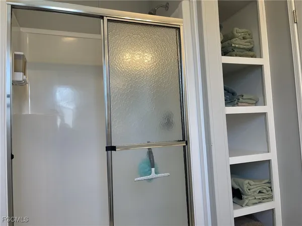 a view of bathroom with shower