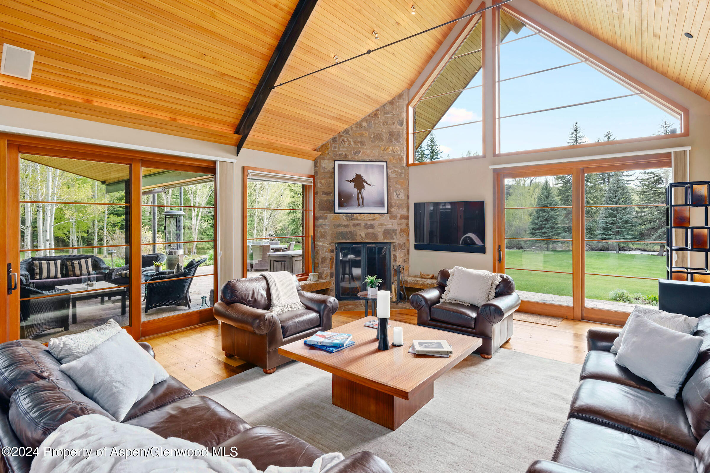 2005 Watson Divide Road Snowmass, CO 81654 - Photo 17 of 56 Living Room Opens to Deck