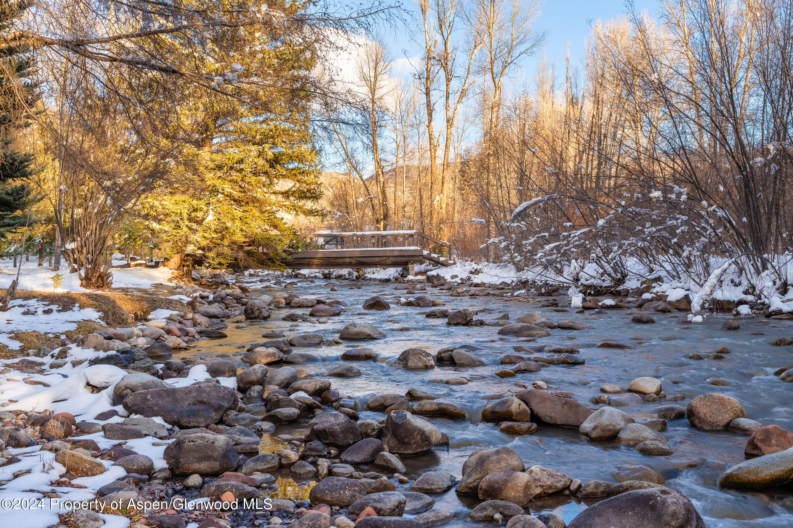 2005 Watson Divide Road Snowmass, CO 81654 - Photo 50 of 56 Private Bridge to Cross the Creek