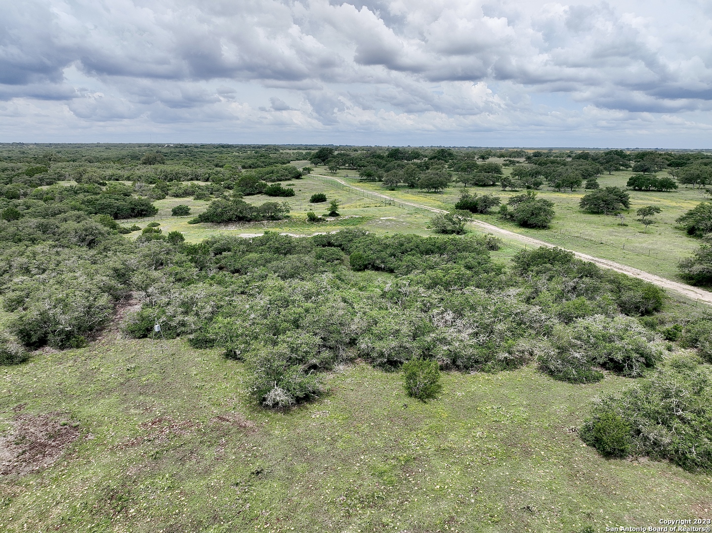 465 Watkins Road Mountain Home, TX 78058 - Photo 51 of 56 an aerial view of residential houses with outdoor space and trees