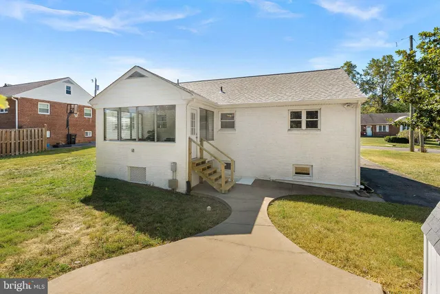a view of outdoor space with seating