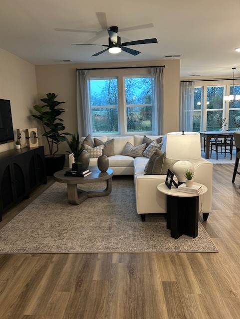 304 Hickory Pointe Drive Dickson, TN 37055 - Photo 17 of 26 a living room with furniture and a large window