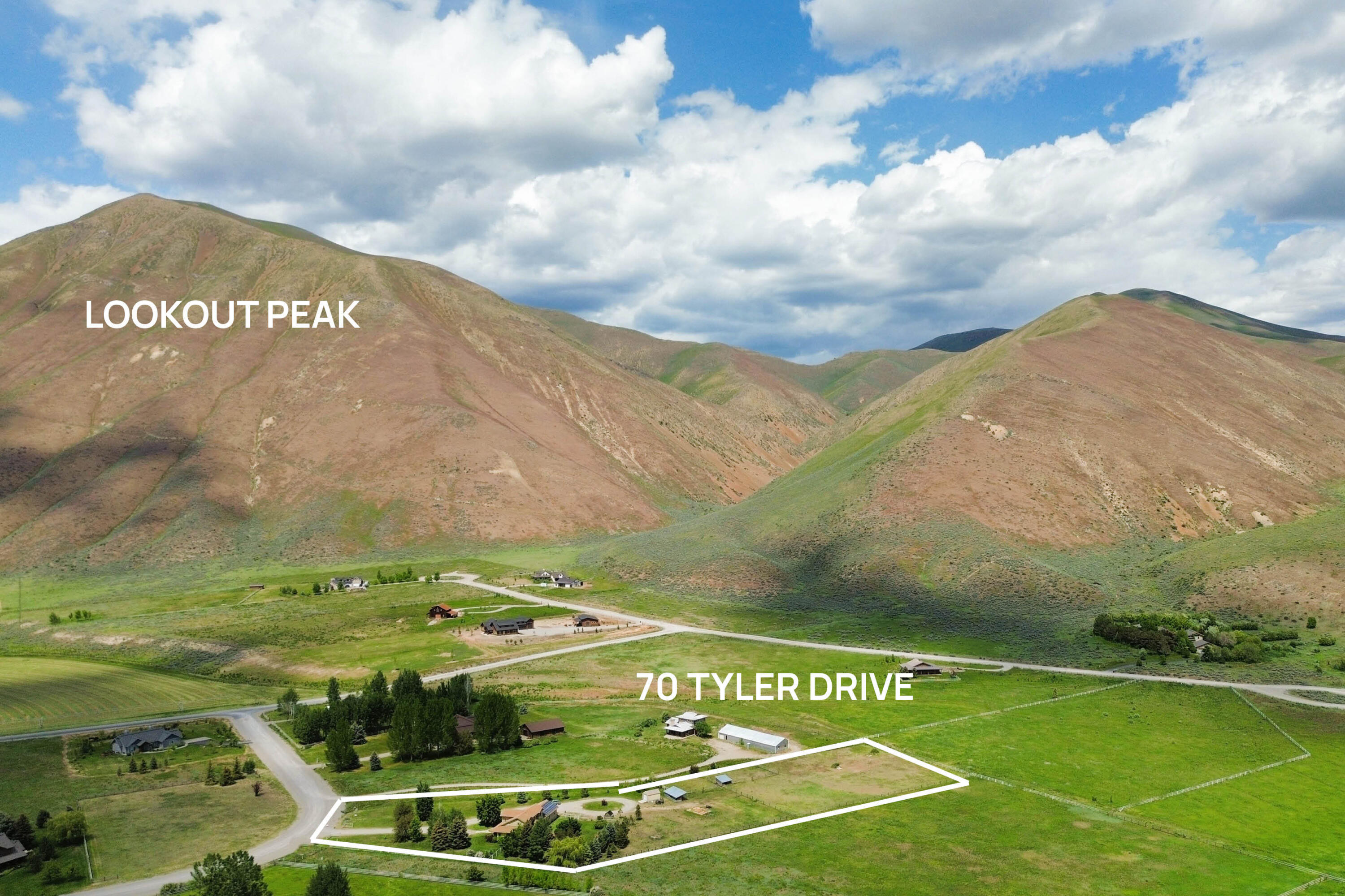 70 Tyler Drive Blaine County, ID 83313 - Photo 25 of 25 Aerial Looking Northeast