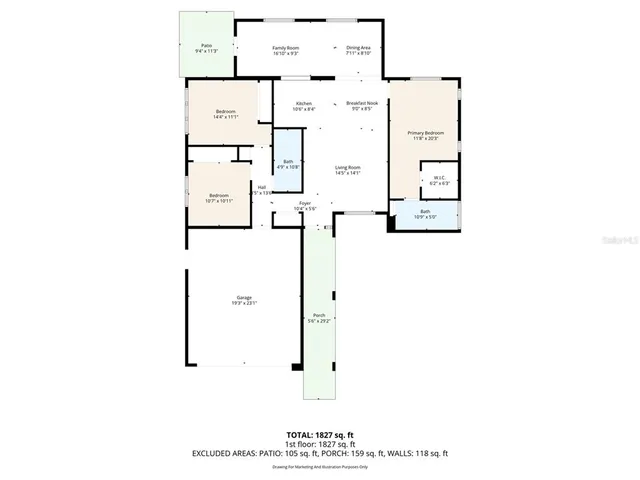 a picture of a floor plan