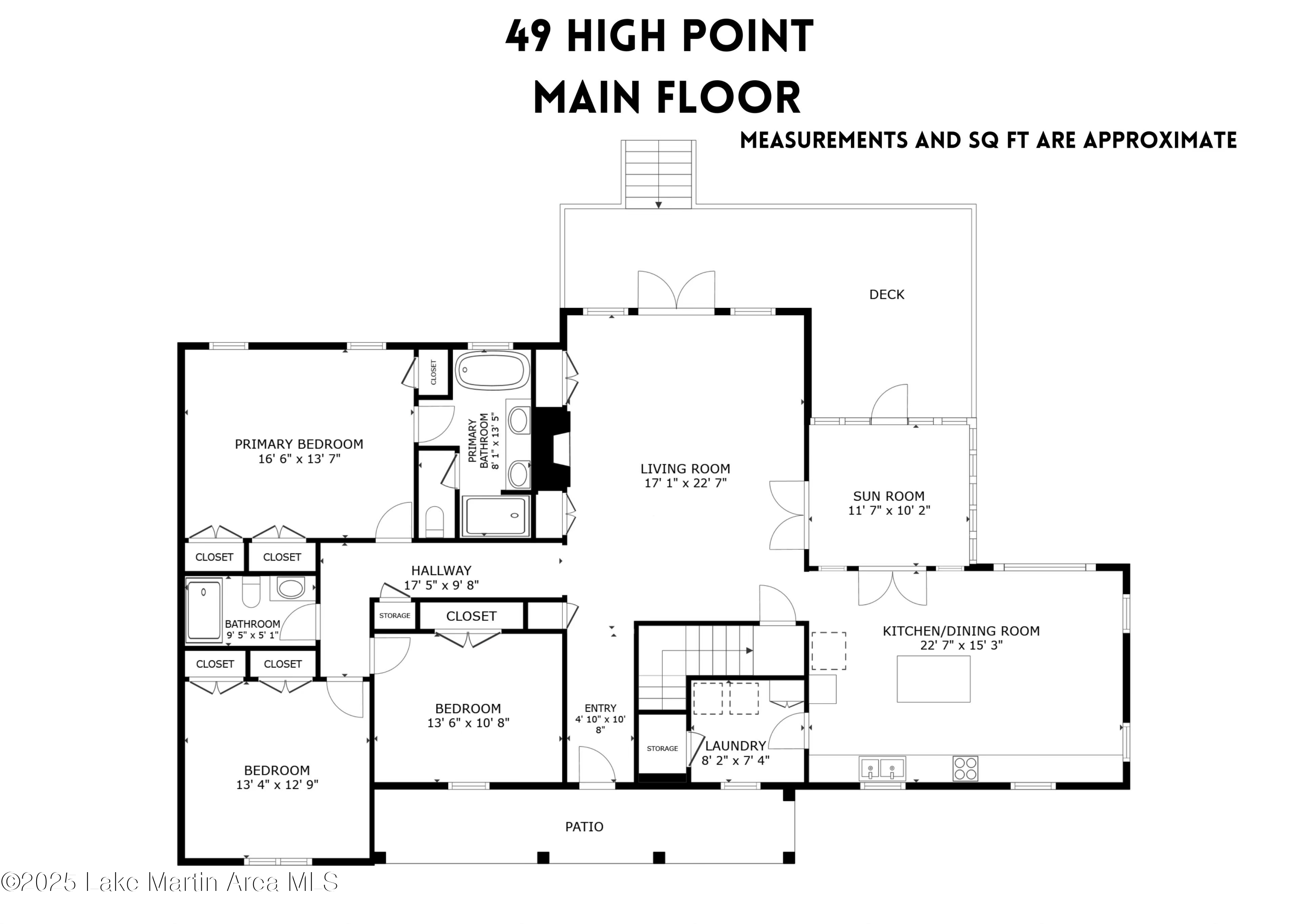 49 High Point Jacksons Gap, AL 36861 - Photo 1 of 1 Main level floor plan
