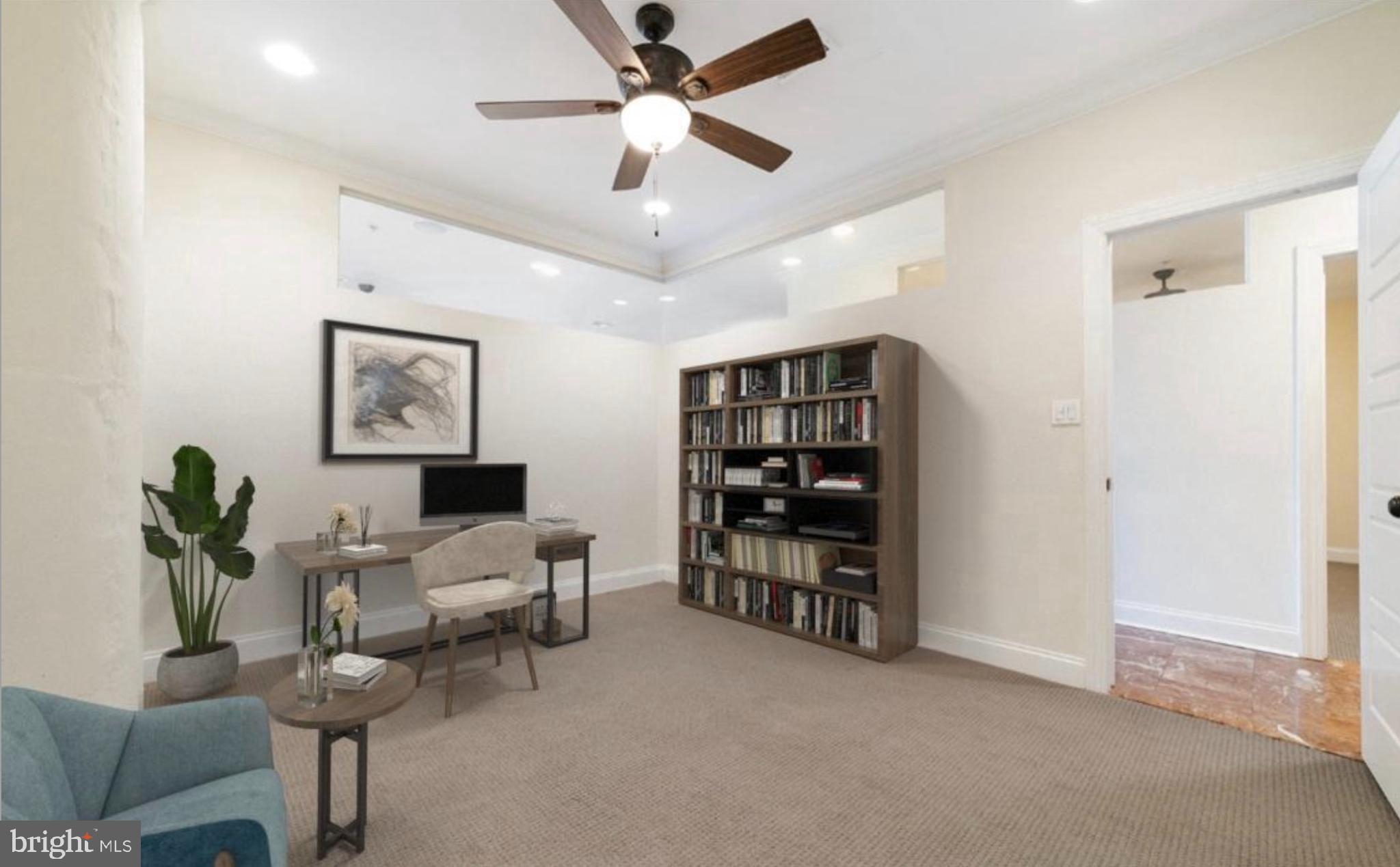 1 Brown Street, Unit 2B2BA Philadelphia, PA 19123 - Photo 29 of 29 a living room with furniture and a chandelier
