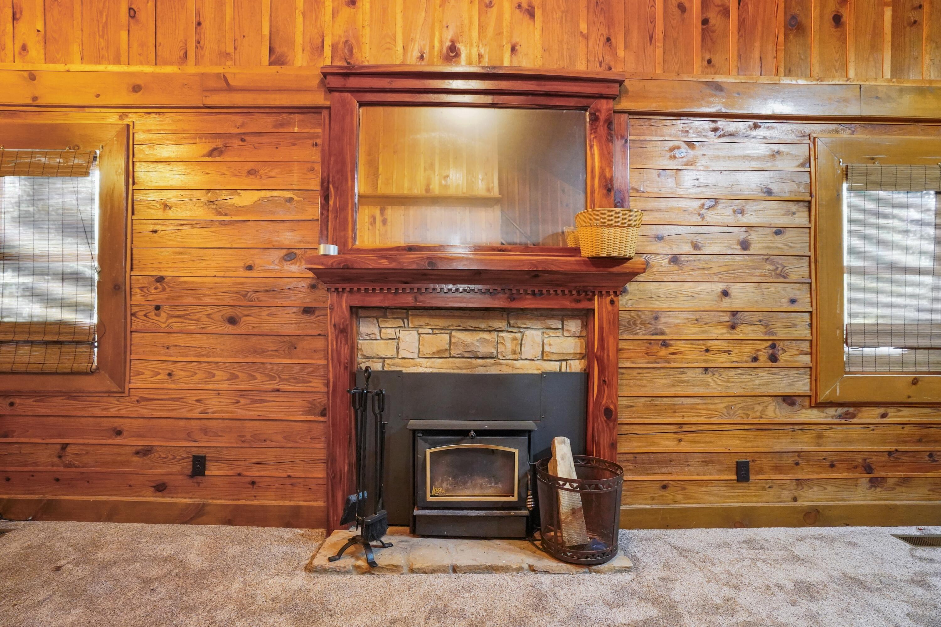 Wood Burning Fireplace