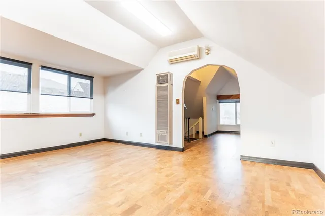 a view of a room with natural light