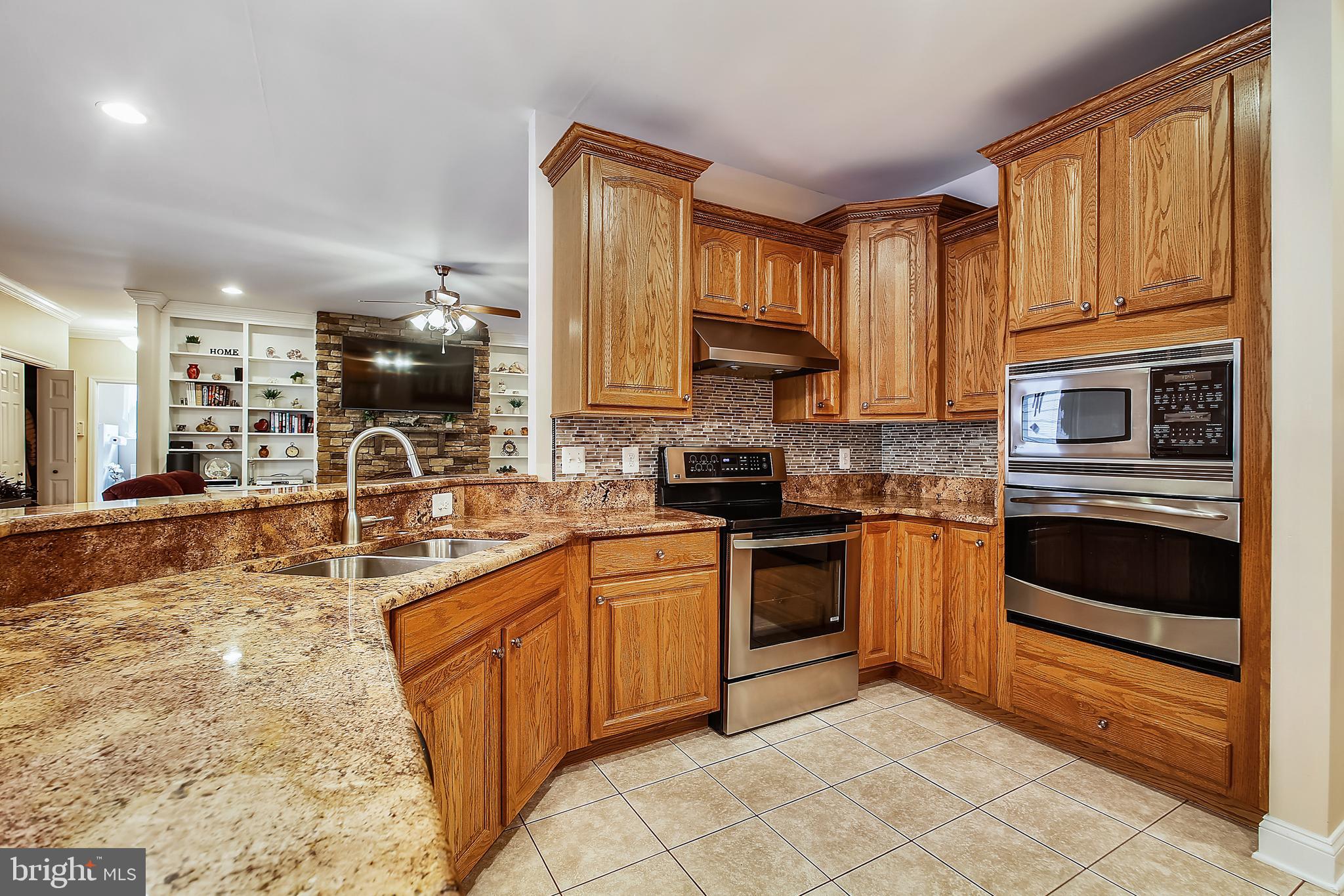 5502 East Joppa Road Perry Hall, MD 21128 - Photo 14 of 53 KITCHEN WITH CERAMIC TILE, BREAKFAST BAR & GRANITE