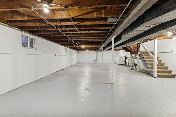 a view of storage and utility room