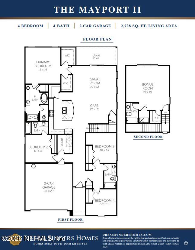38 Algiers Court St. Augustine, FL 32095 - Photo 5 of 5 Mayport II Floorplan