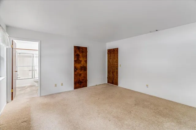 a view of an empty room