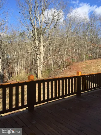 a view of wooden deck