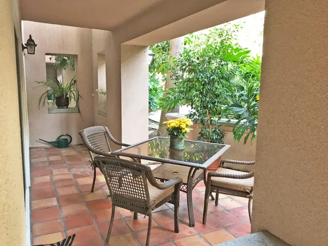 a view of an outdoor seating