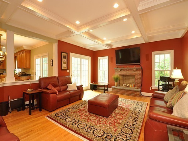 81 Montvale Road Weston, MA 02493 - Photo 2 of 27 a living room with furniture fireplace and a large window