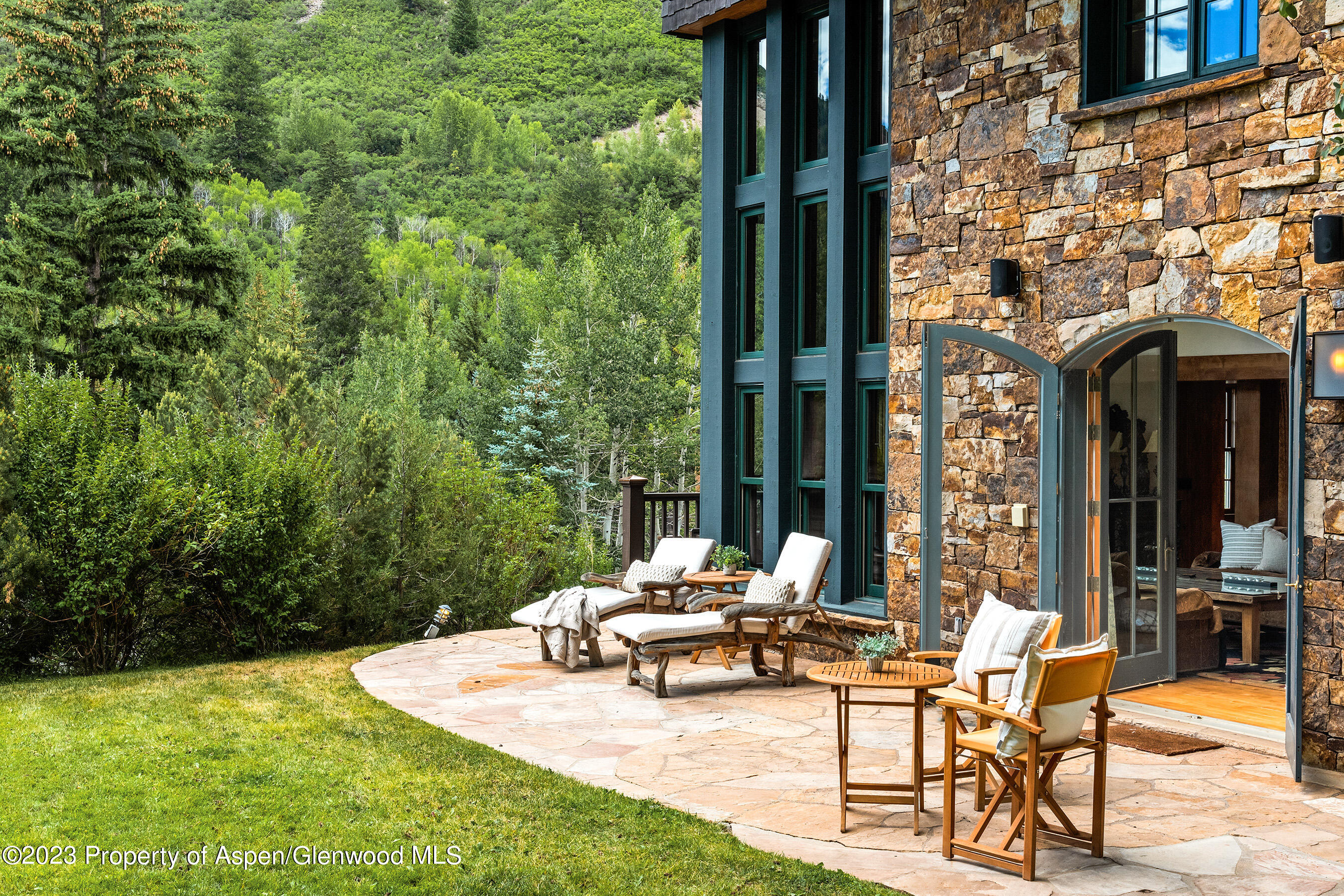 83 Exhibition Lane Aspen, CO 81611 - Photo 40 of 47 Stone Patio