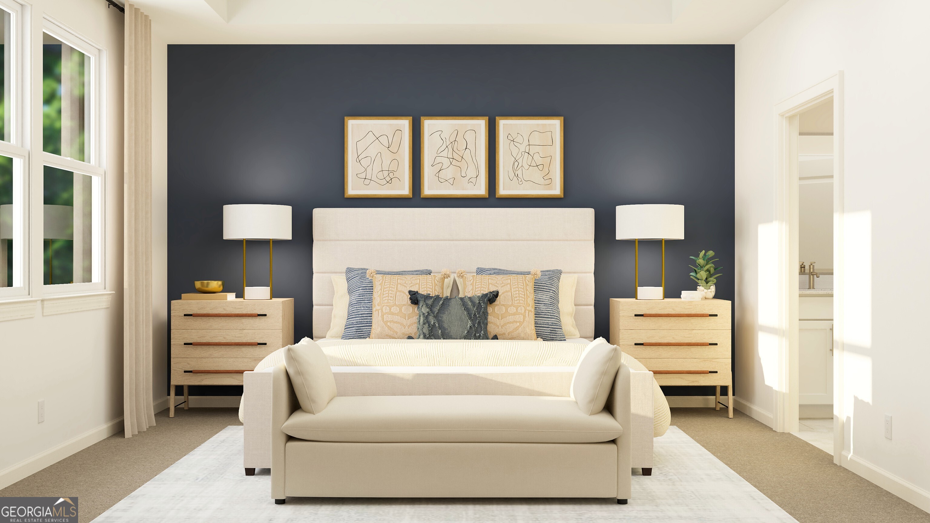 210 Overton Drive Perry, GA 31069 - Photo 14 of 16 a spacious bedroom with a bed and a large window