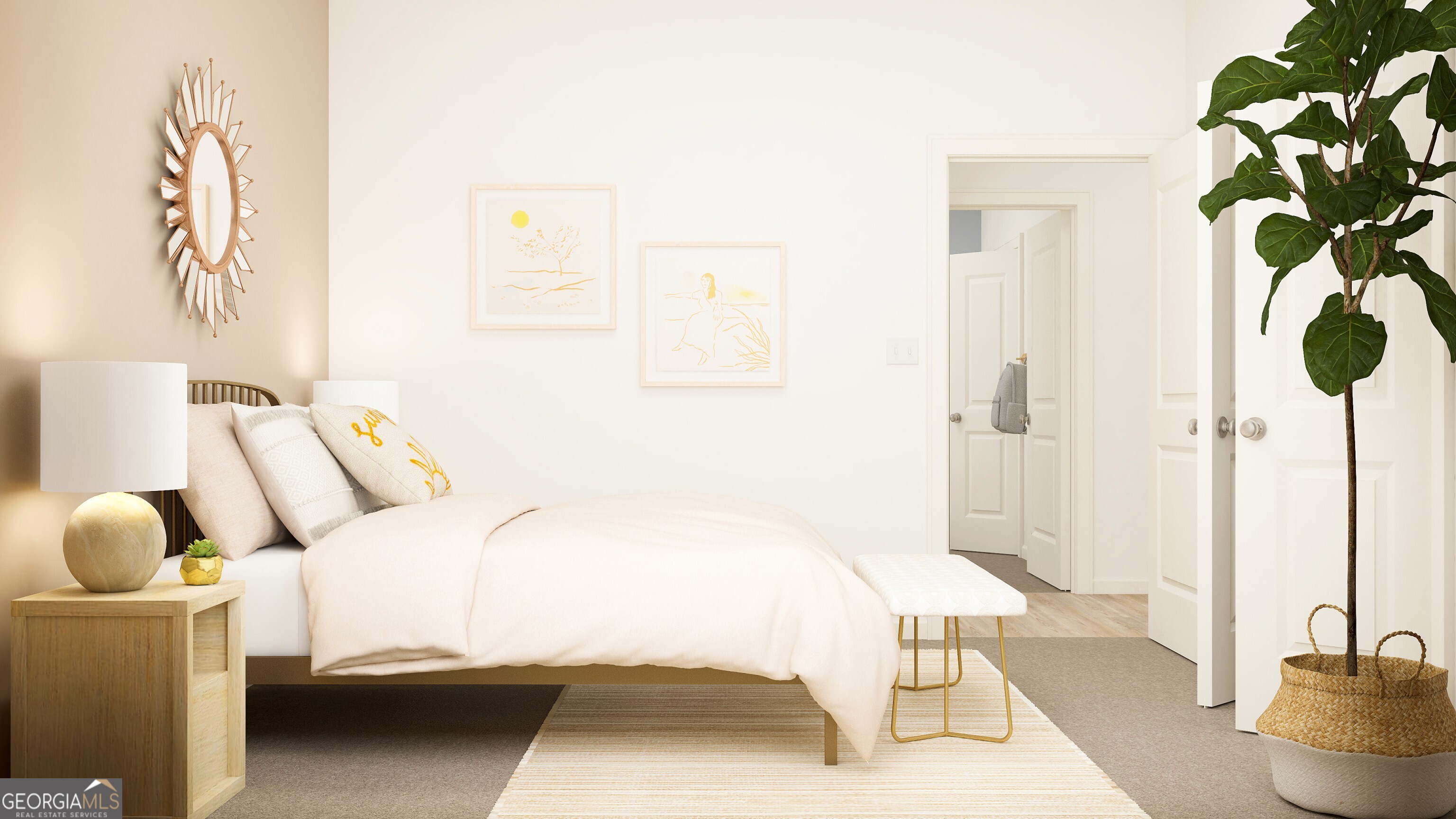 210 Overton Drive Perry, GA 31069 - Photo 2 of 16 a bedroom with a bed and a couch