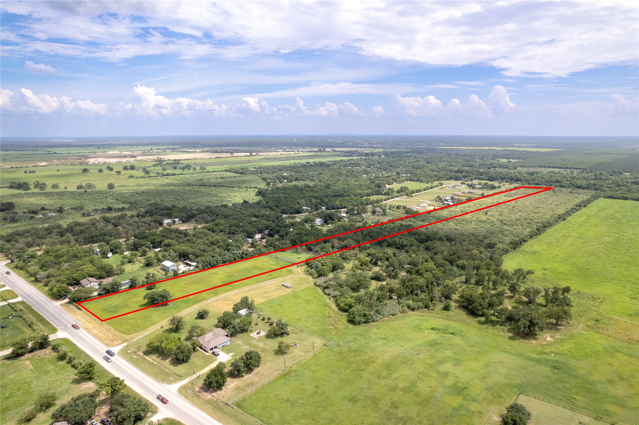 969 Rd Elgin Tx 78602 Road Elgin, TX 78621 - Photo 4 of 17 View of rural area with property boundaries highlighted