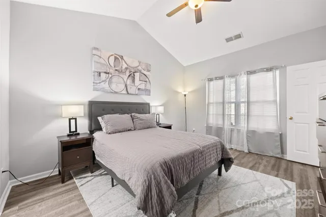 a view of small space with racks on the wall