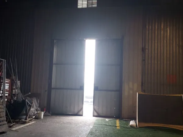 a room with gym equipment