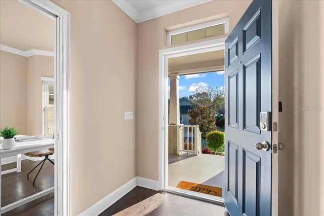 a very nice looking room with a large window