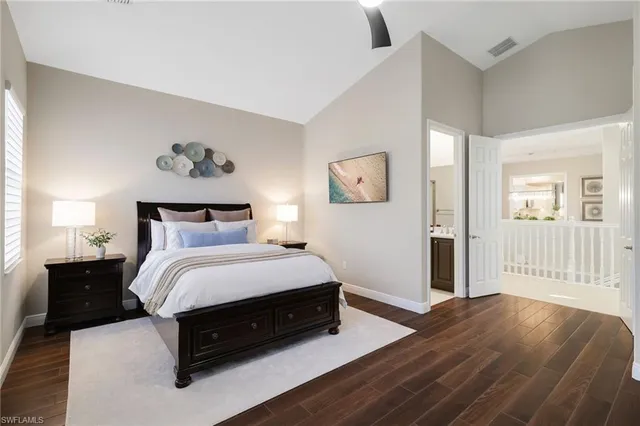 a view of room that has a garage