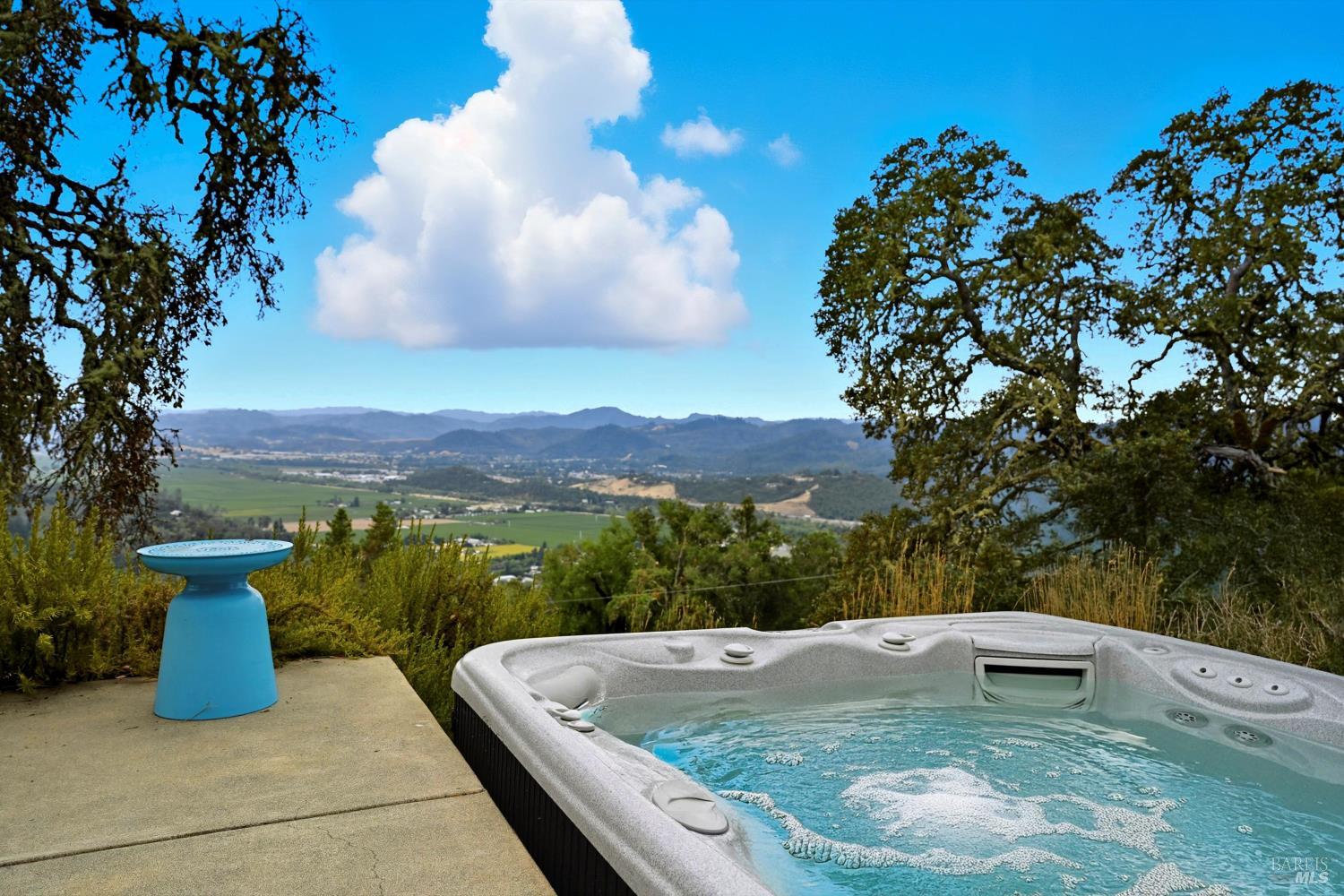 31000 Pine Mountain Road Cloverdale, CA 95425 - Photo 34 of 61 Spa tucked beneath mature oak trees creates a tranquil private sanctuary.