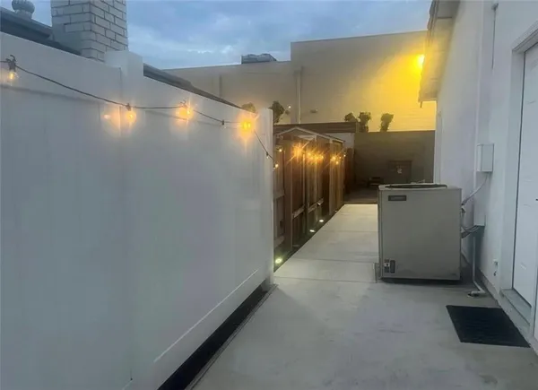 a close view of water heater room