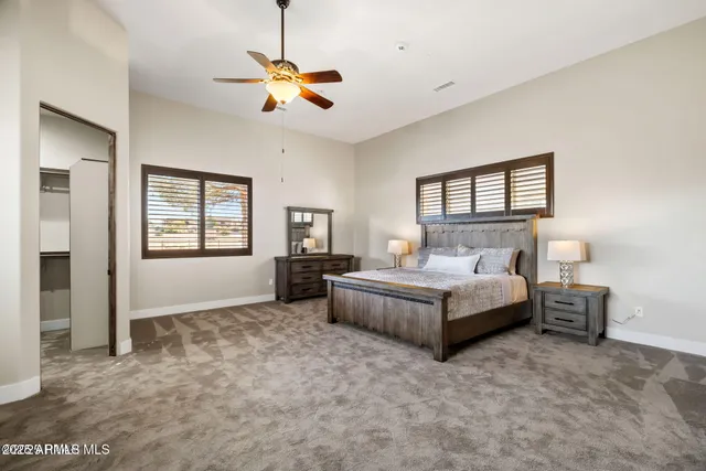 a view of a room with wooden walls