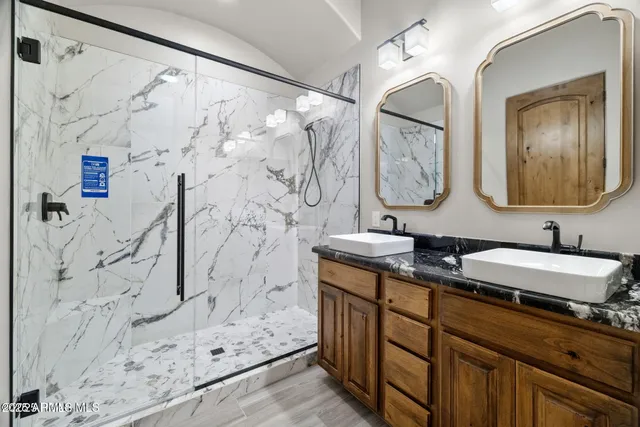 a view of swimming pool with seating area