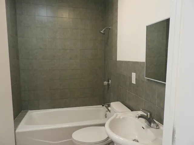 an empty room that has a window