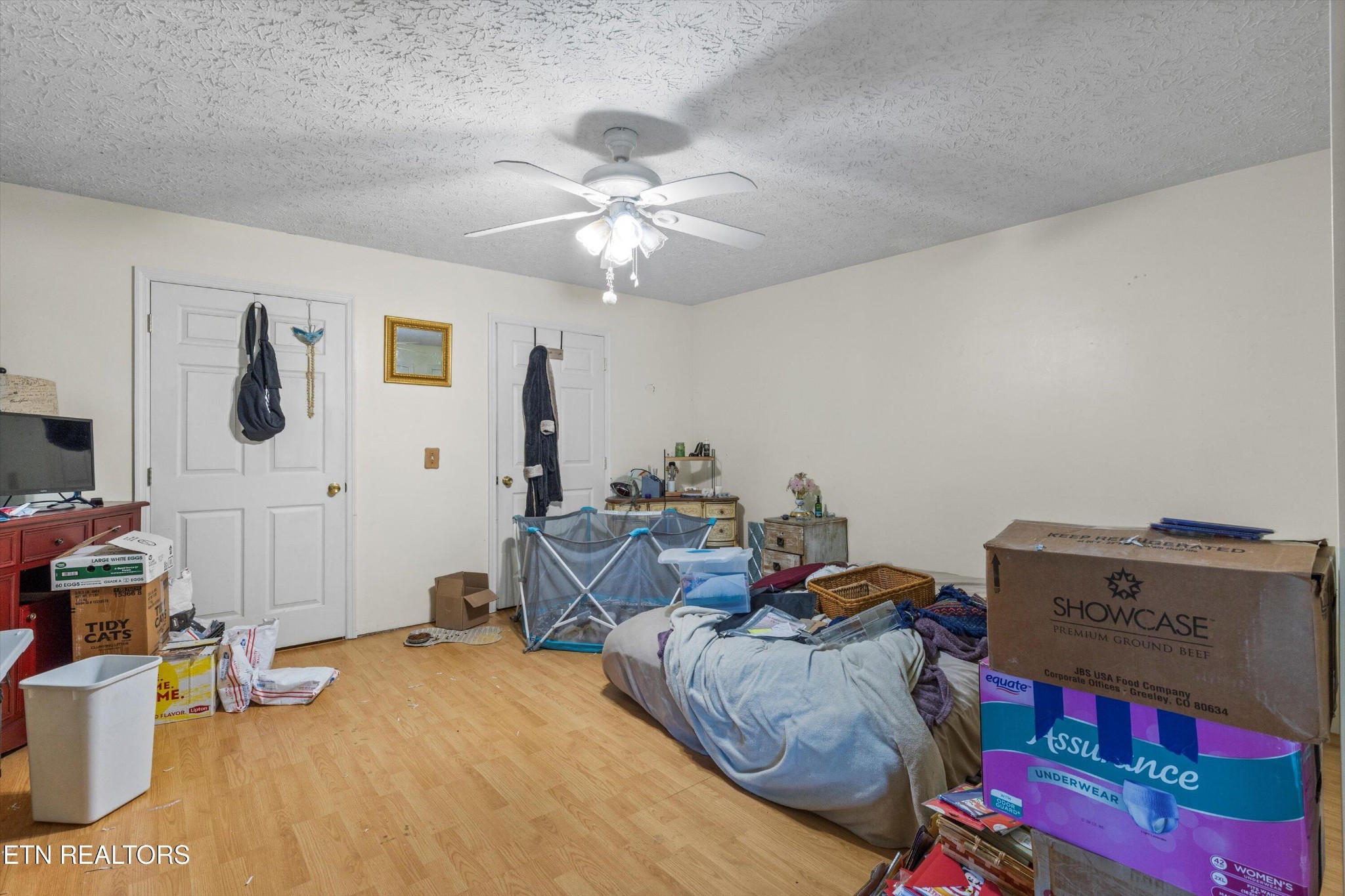 226 Thacker Drive La Follette, TN 37766 - Photo 16 of 51 a bedroom with furniture and a chandelier