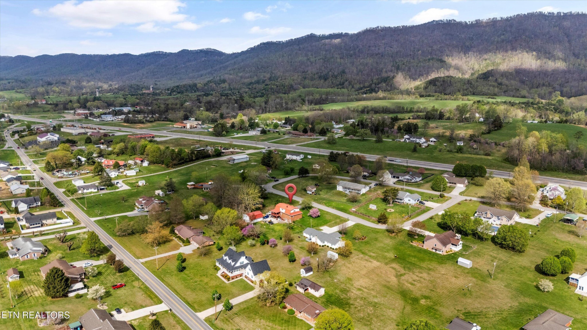 226 Thacker Drive La Follette, TN 37766 - Photo 47 of 51 an aerial view of residential house with outdoor space