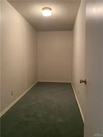 an empty room with closet