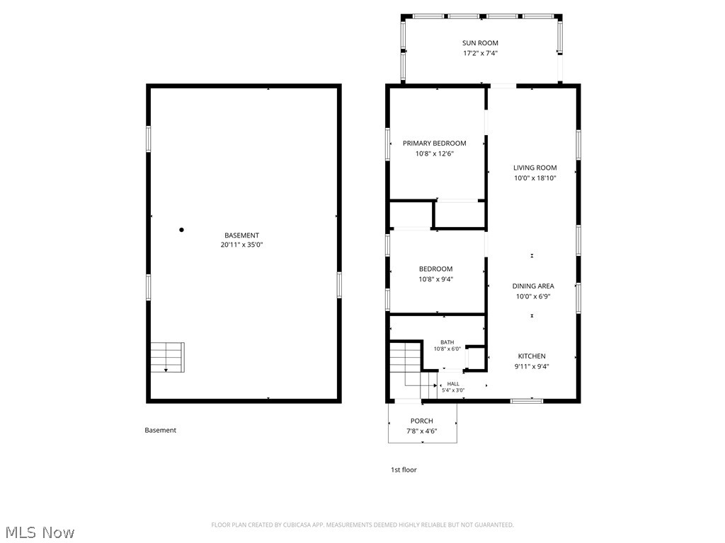 258 Randolph Road Mogadore, OH 44260 - Photo 49 of 49 Floor plan, dimensions are estimates provided by CubiCasa
