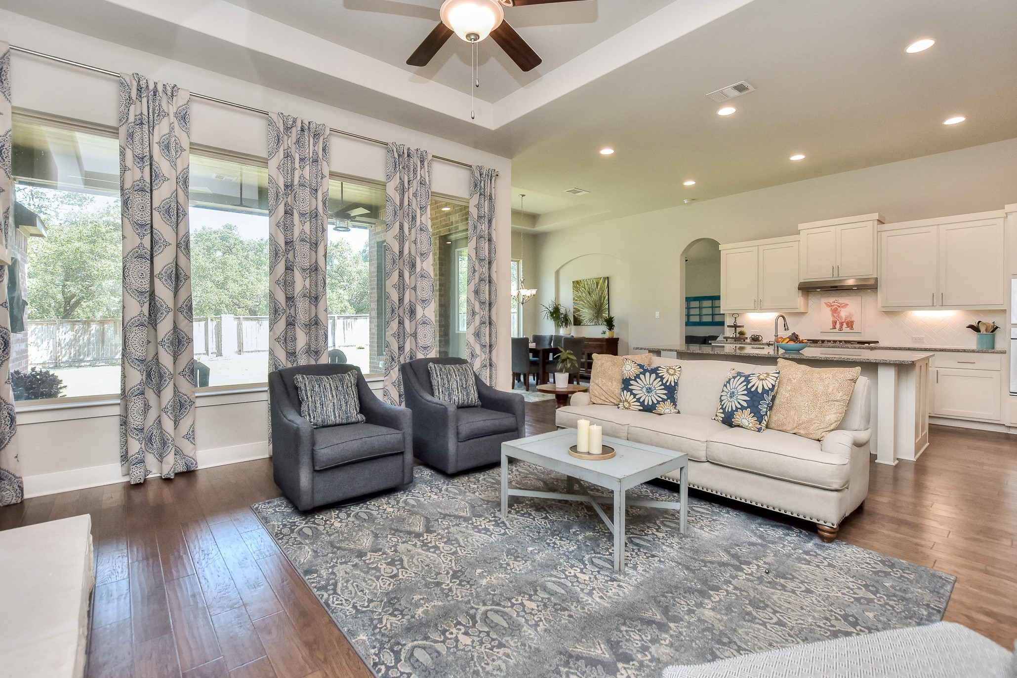 217 Lake Rim Circle Georgetown, TX 78633 - Photo 1 of 1 a living room with furniture and a large window