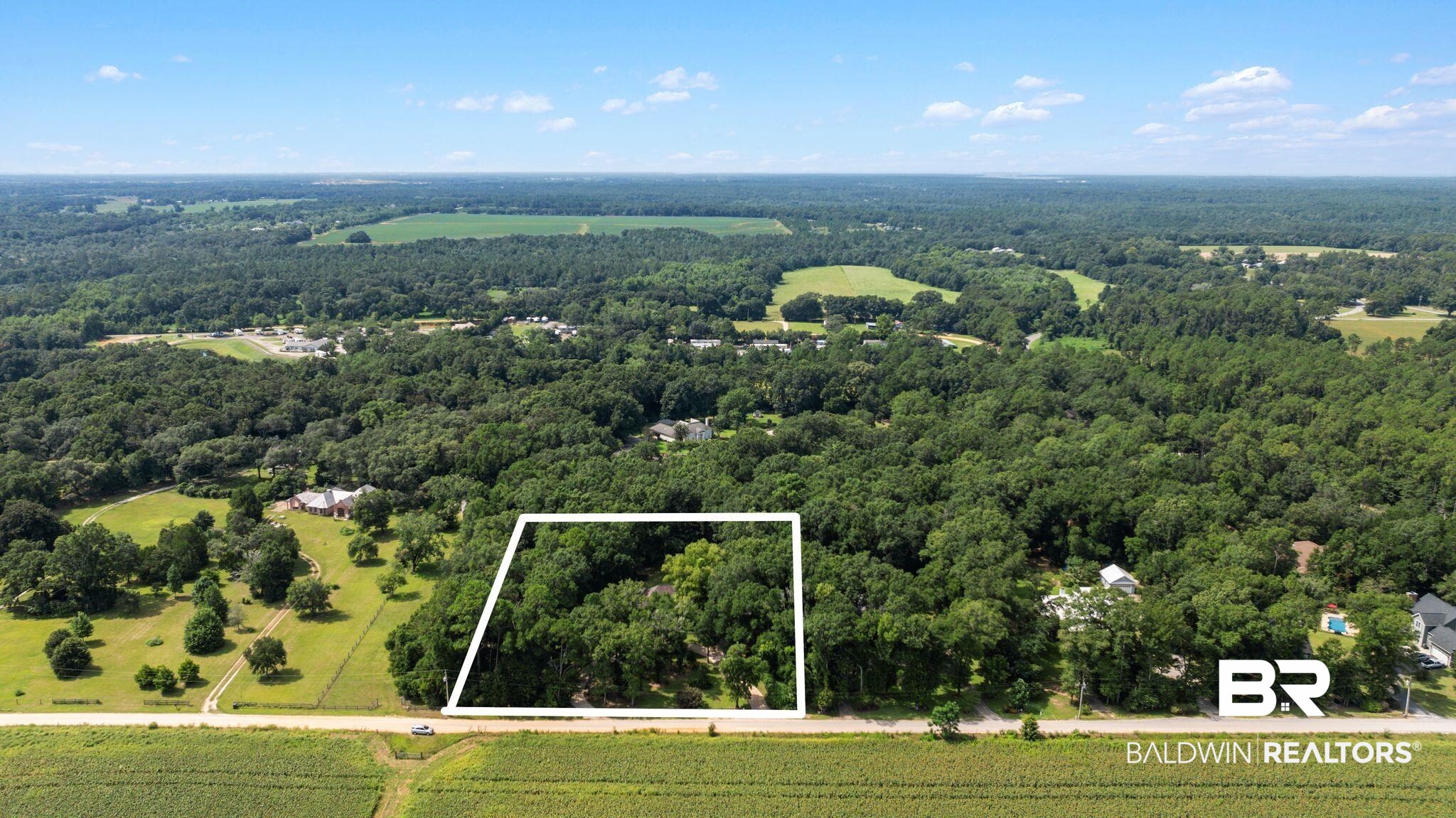 13616 Snarr Road Silverhill, AL 36576 - Photo 46 of 58 Aerial Propety View
