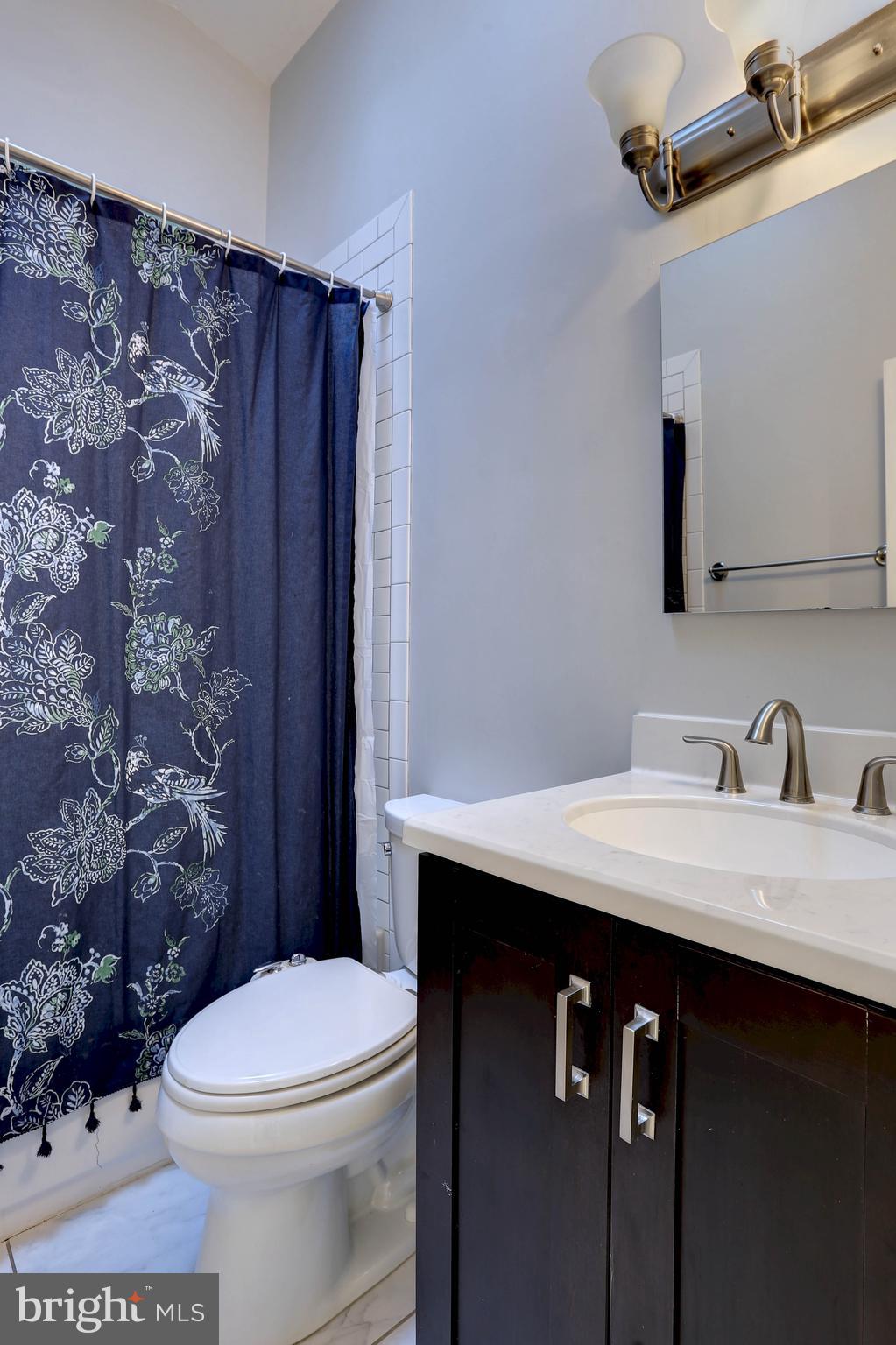 20 Bryans Mill Way Baltimore, MD 21228 - Photo 21 of 36 a bathroom with a sink vanity mirror and toilet