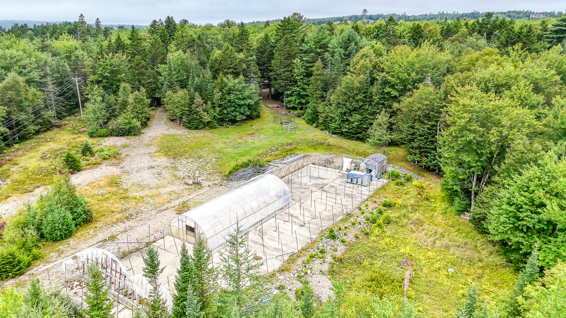 7 Birch Ridge Road Marshfield, ME 04654 - Photo 27 of 30 27 Greenhouse Aerial