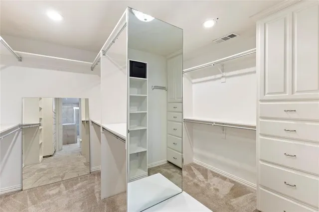 a view of walk in closet