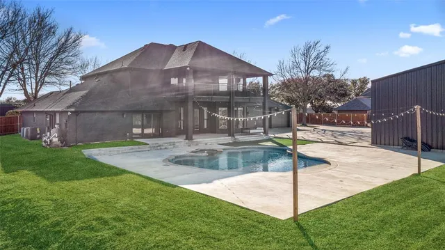 a house view with a garden space
