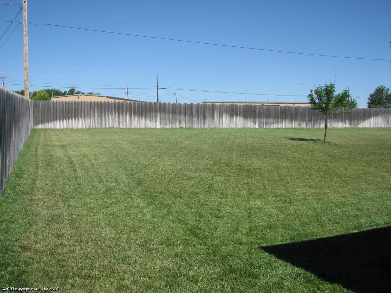 6602 Slater Circle Amarillo, TX 79110 - Photo 20 of 25 a view of a yard