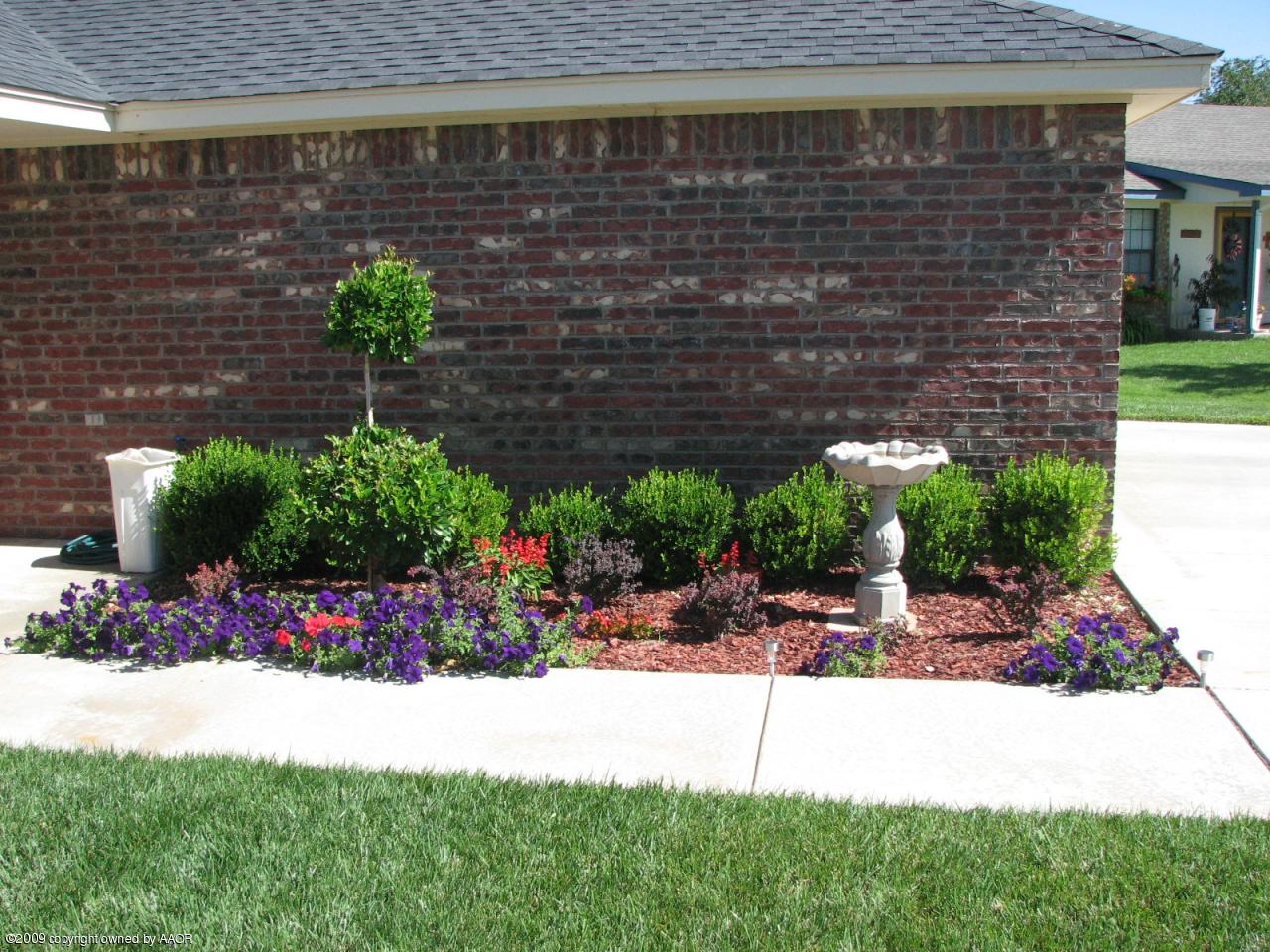 6602 Slater Circle Amarillo, TX 79110 - Photo 23 of 25 a view of a backyard with plants