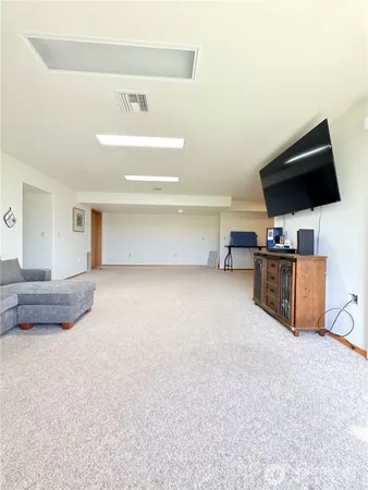 a view of kitchen and living room