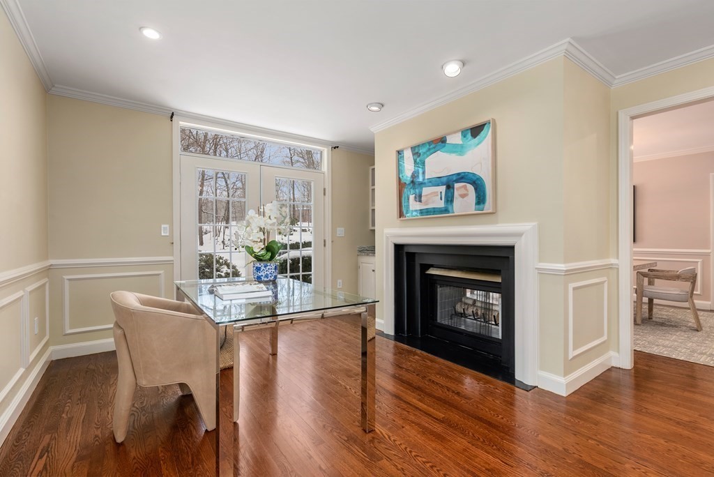 30 Hillcrest Road Weston, MA 02493 - Photo 13 of 29 a living room with furniture and a fireplace