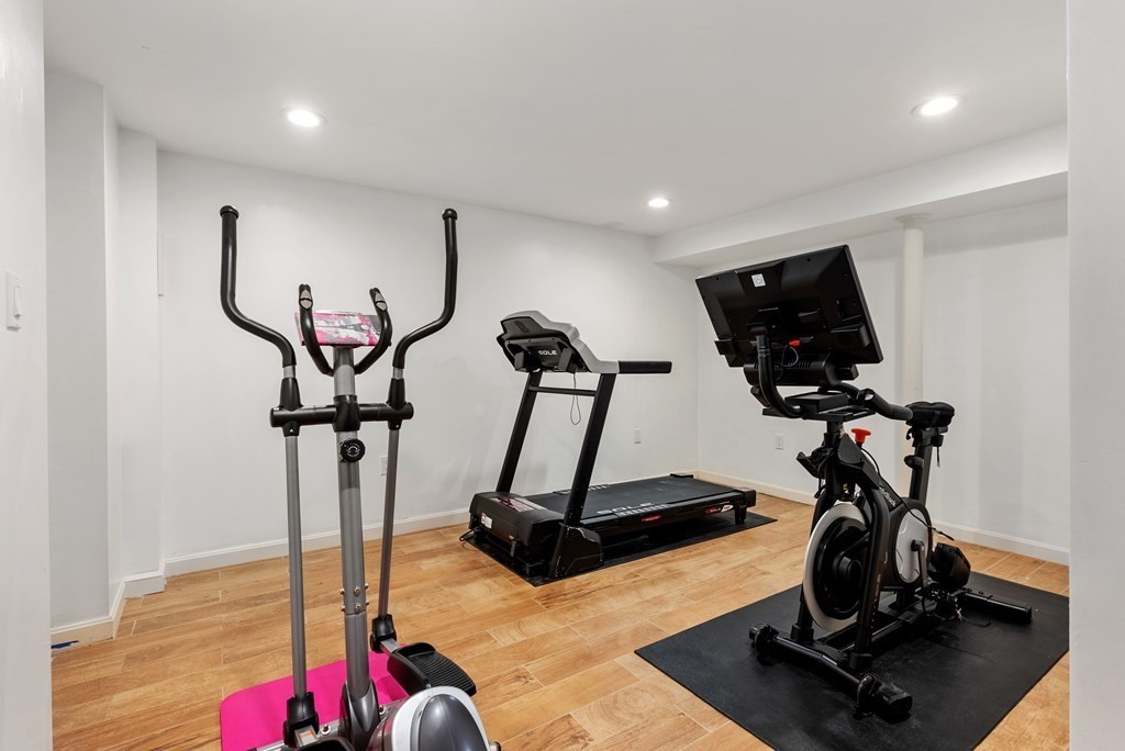 30 Hillcrest Road Weston, MA 02493 - Photo 26 of 29 a view of a room with gym equipment